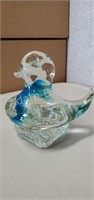 Vintage 5 inch ducky glass figure