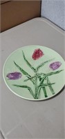 Vintage tulip 11 in plate, made in Germany