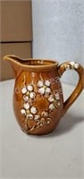 Vintage glazed 5 inch porcelain pitcher, made in