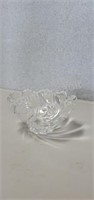 Vintage 5.5 in scalloped clear glass bowl