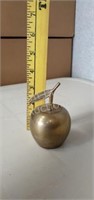 Vintage solid brass Apple Bell