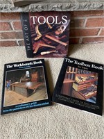 3 Wood Working Hardcover Woodworking Tool  Books