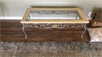 Iron Coffee Table 51" x 21"