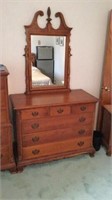 Dresser With Mirror 45" x 21 1/2" x  35" Without