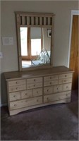 Dresser With Mirror 59 1/2" x 17" x 78 1/2"