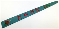 * Vintage Norwegian Rosemaled Welcome Stick -