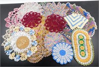 Vintage Hand Crocheted Assortment of Doilies