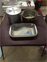 Stainless Steel Pot, Fry Basket,