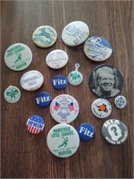political and other pins