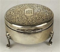 Birks Sterling Silver Footed Jewelry Box