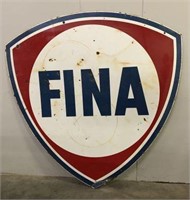 FINA  6 ft. Single-Sided Metal Sign