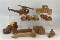 Wood Toys including Montgomery Schoolhouse