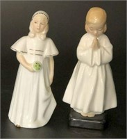 Royal Doulton "Bridesmaid" & "Bedtime" Figurines