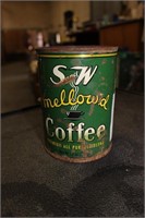 S & W MELLOWID COFFEE CAN- TIN