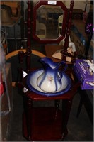 WASH STAND WITH PITCHER AND BOWL