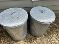 Group: Metal Trash Cans