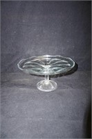 Glass Pedestal Cake Plate