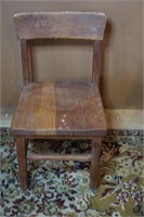 Antique Oak Childs Chair