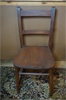 Antique Oak Youth Chair