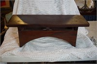 Long Wooden Footstool