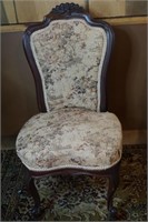 Antique Victorian Tapestry Chair