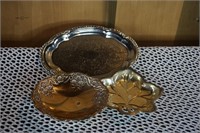 Collection Of Silver Plate Serving Dishes
