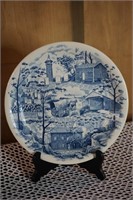 Johnson Brothers Blue and White Plate