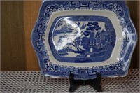 Blue Willow Platter by Royal Ventonware