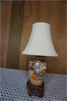 Vintage Embossed Lamp with Shade