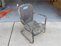 Steel Patio Chair 22” w x 26” x 32” Tall