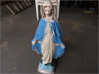 Plastic Mary Statue 26” T
