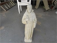 Concrete St Francis Statue 26” T