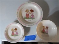 Precious Moments Plate Set Set of 4 Each – Bowls,