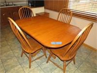 Kitchen Table & 4 Chairs 38” W x 60” L x 30 1/2”