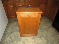 Wooden Kitchen Trash Bin 18 1/2” W x 13” D x 27
