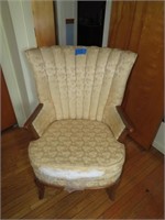 Occassional Padded Chair 26 1/2” x 38”T x 19” D