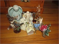 Flat of Figurines, Some Christian, Angels, Peace