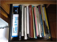 Large Box of Copy Paper & Notebooks & Plastic