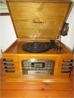 Crosley Record Player (Modern) w/ CD & Tape Deck