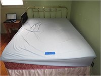 Queen Size Bed Frame, Box Spring, Mattress w/ Bed