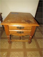 End Table w/ 2 Drawers 22 1/2” W x 27” D x 21” T