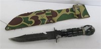 Knife-Camouflage W/Sheath & Compass