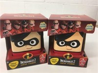 2 New Incredibles 2 LED Light-Up Glow Buddies