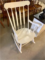 White rocking chair