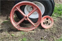 Drive pulleys for white combine