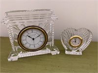 2 Waterford clocks