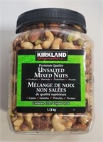 KIRKLAND PREMIUM QUALITY UNSALTED MIXED NUTS