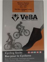 VEBA WOMEN'S CYCLING ANKLE SOCKS 6-10, BLACK