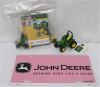 John Deere License Plate - Ornament - Mega Bloks