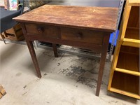 Antique 2 drawer table